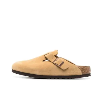 Boston Women's Birkenstock Suede Leather 'Latte Cream'