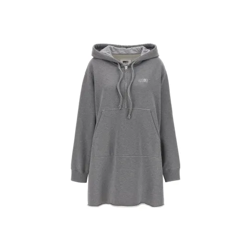 MM6 Maison Margiela Long-Sleeved Dresses Women's Gray