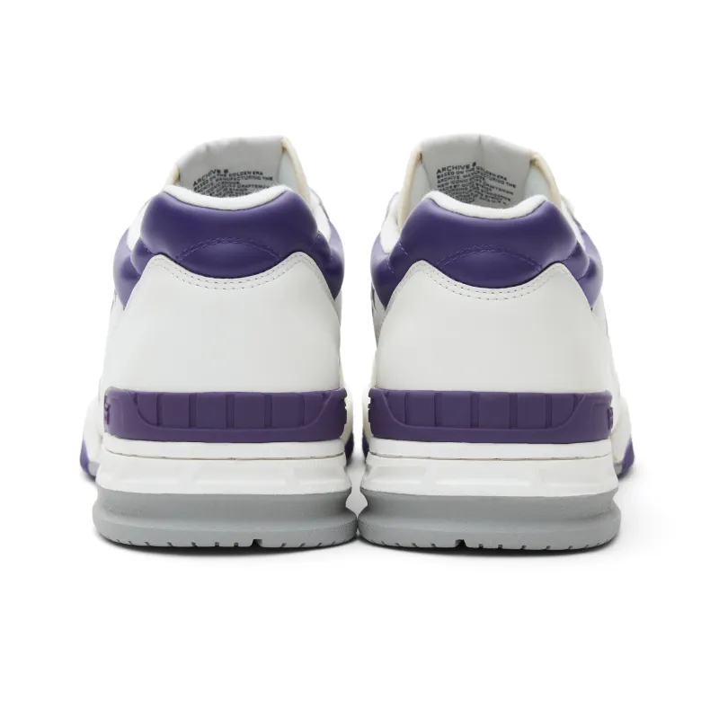AVIA 855 Series Low Top Vintage Basketball Shoes Men's White Purple-4