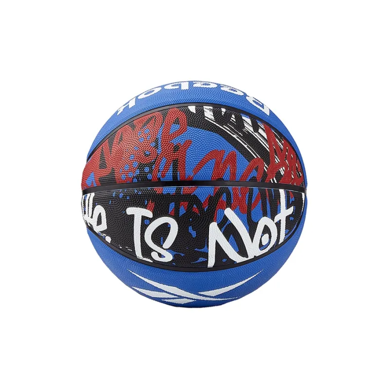 Reebok Rubber Basketball Black Blue Size 7 Training Unisex-2