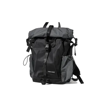 LIVEBOX EN DIRECT Nylon Fabric Backpack Large Size Men's Solid Color