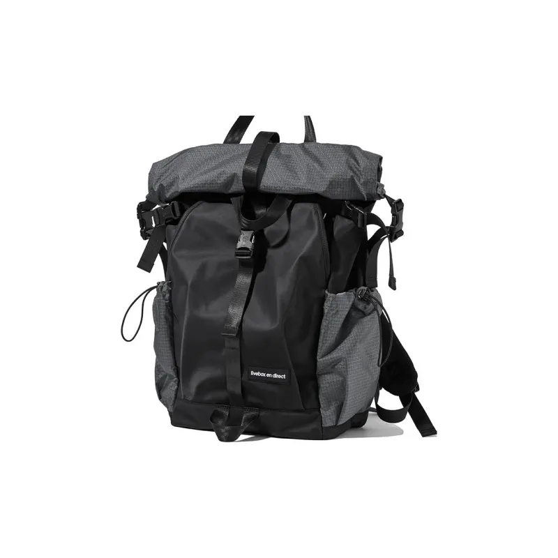 LIVEBOX EN DIRECT Nylon Fabric Backpack Tubas Men's Solid Color-0