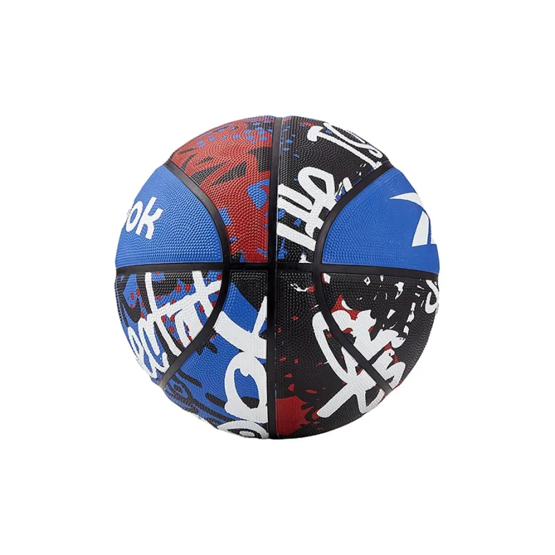 Reebok Rubber Basketball Black Blue Size 7 Training Unisex-3