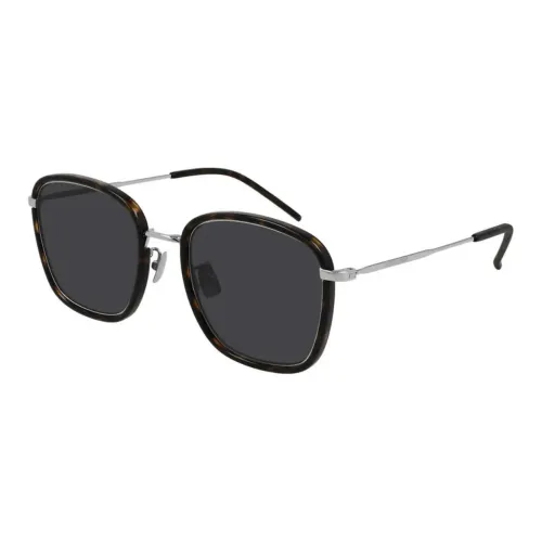 SAINT LAURENT Injection Molded Square Sunglasses Unisex Tortoiseshell