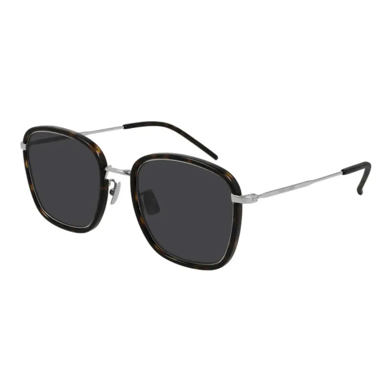 SAINT LAURENT Injection Molded Square Sunglasses Unisex Tortoiseshell-0