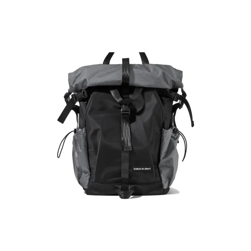 LIVEBOX EN DIRECT Nylon Fabric Backpack Tubas Men's Solid Color-1