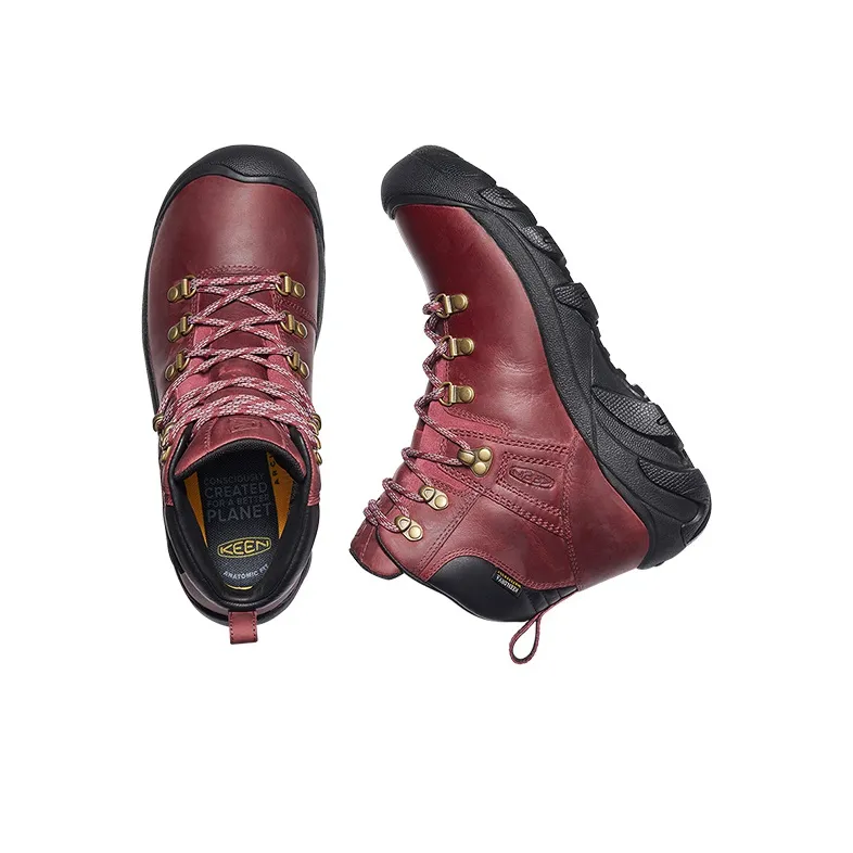 KEEN Pyrenees High Top Outdoor Shoes Women's Saffron Color-3