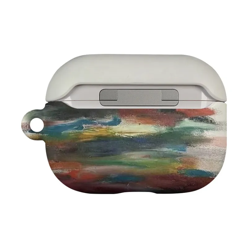 Keshami Compatible With Apple AirPods Pro 2/AirPods 4/3 PC Matte Hard Shell Individual Artistic Brush Headphone Cases-1