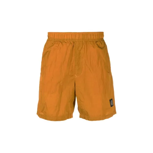 STONE ISLAND Casual Shorts Men Orange