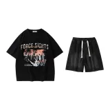 Set (Black Tops+Black Shorts)