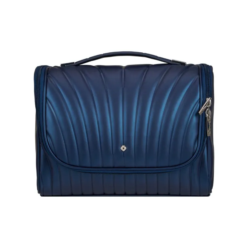 SAMSONITE C-LITE Polyurethane Dome Bag Handbag Travel Toiletry Bag Small Size Unisex Midnight Blue-0