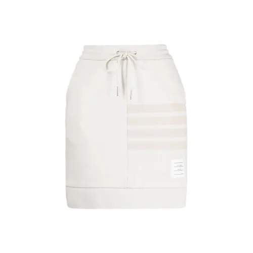 THOM BROWNE FW23 Early Autumn Collection Casual Short Skirts Women's White