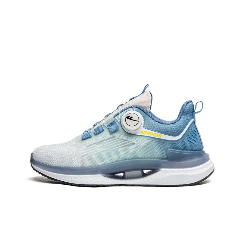 Warrior Running Cushioning Lightweight Low Top Casual Shoes Men's Gray Blue-0