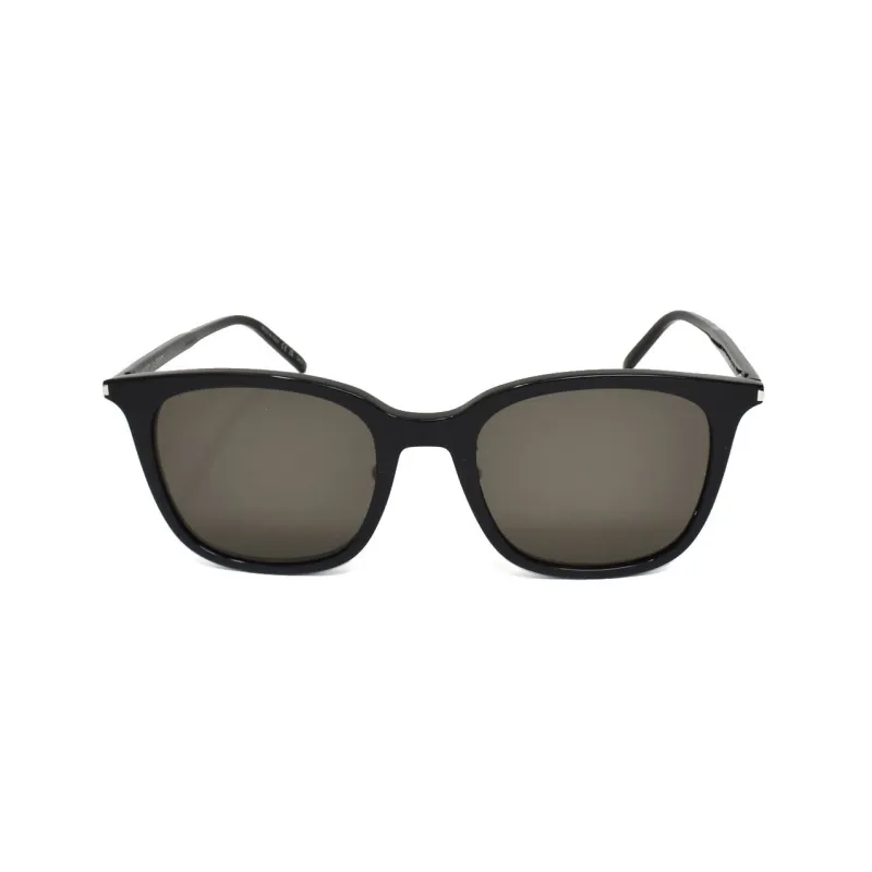 SAINT LAURENT Injection Molded Irregular Shape Sunglasses Men's Black-1