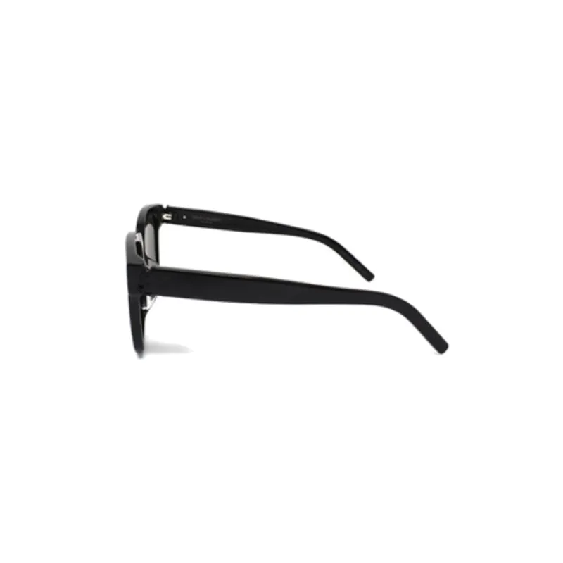 SAINT LAURENT Plastic Square Sunglasses Unisex Black-1