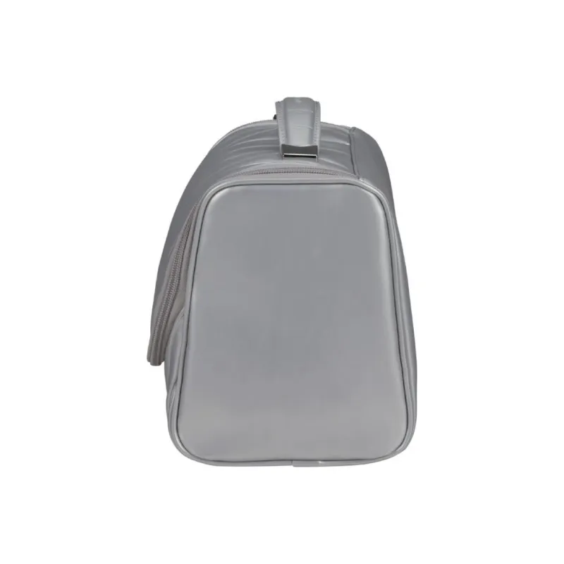SAMSONITE C-LITE Polyurethane Dome Bag Handbag Travel Toiletry Bag Small Size Unisex Silver-3