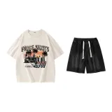 Set (Apricot Tops+Black Shorts)