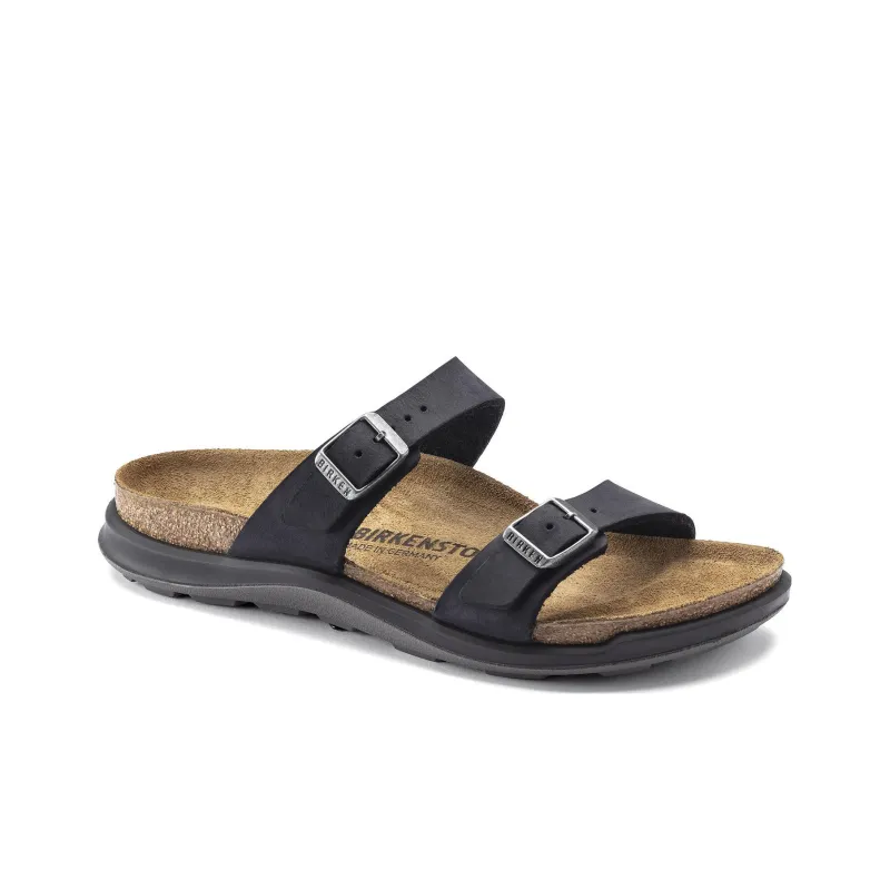 Birkenstock Sierra Waxy Leather Narrow Fit Sandals 'Black' Women's-1