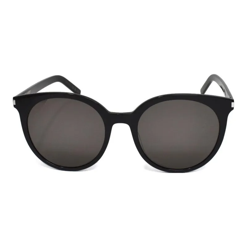 SAINT LAURENT Injection Molded Irregular Shape Sunglasses Unisex Black-1