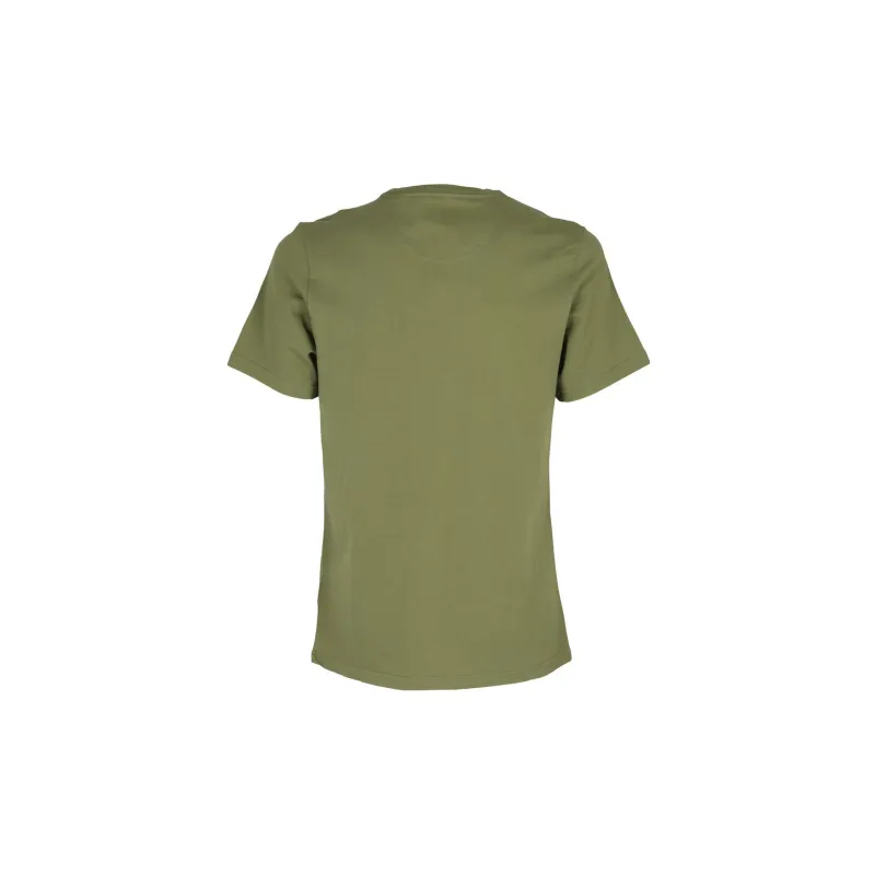 BARBOUR Logo embroidered Cotton T shirt-1
