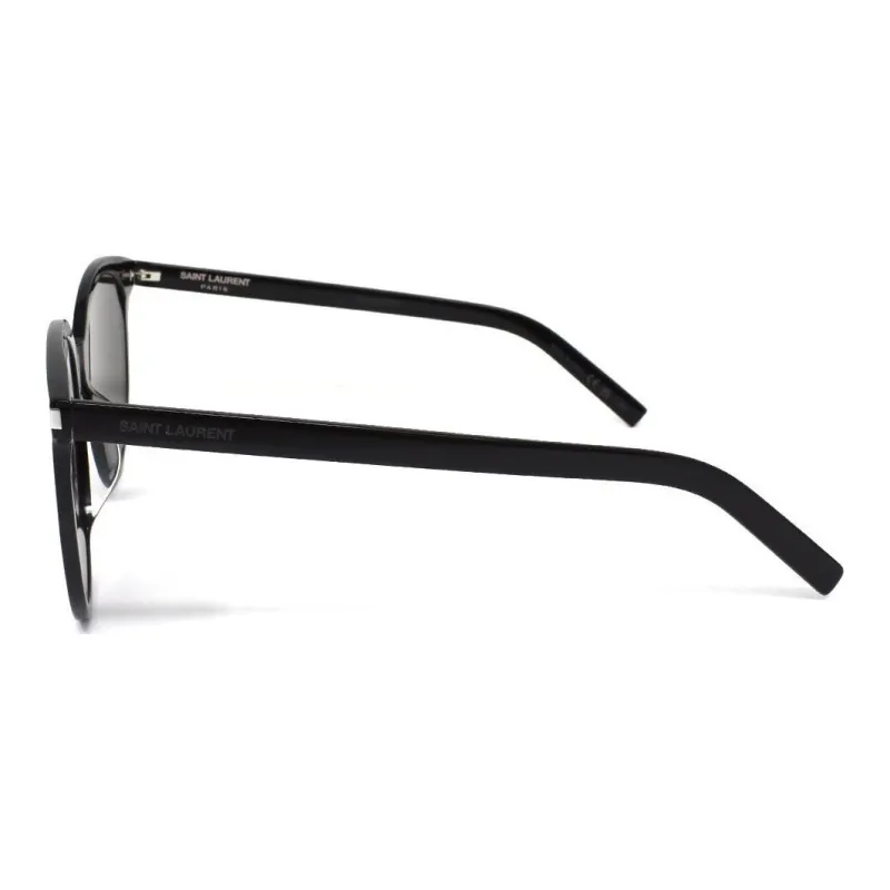 SAINT LAURENT Injection Molded Irregular Shape Sunglasses Unisex Black-2