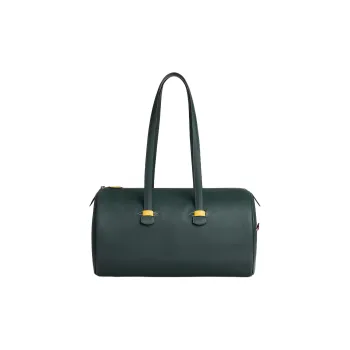 HERMES Galop D'Hermes Sport Swift Calfskin Sports Handbag Men's Louboutin Green/Naples Yellow/Pepper Red