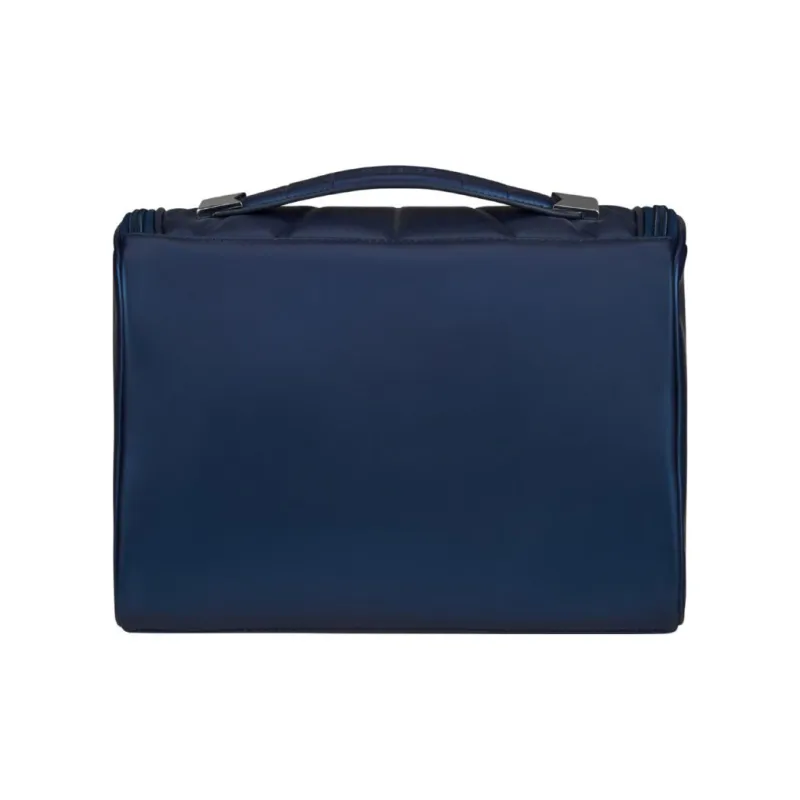 SAMSONITE C-LITE Polyurethane Dome Bag Handbag Travel Toiletry Bag Small Size Unisex Midnight Blue-3