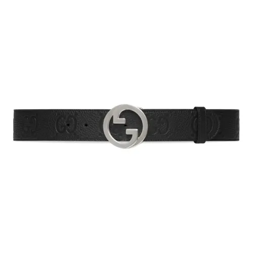 GUCCI Blonde Wide Leather Belt