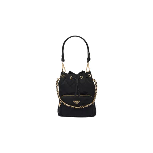 prada light Recycled avec Bucket Bag, Portable Crossbody Bag, Shoulder Bag Regular Women's Black