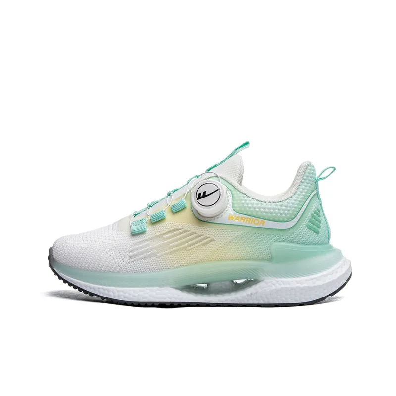 Warrior Comfortable Sports Anti Slip Wear Resistant Low Top Casual Shoes Women's White Lake Green-0