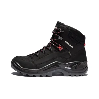 Lowa Renegade Reverse GTX Slip Resistant Mid Top Outdoor Shoes Men's Black