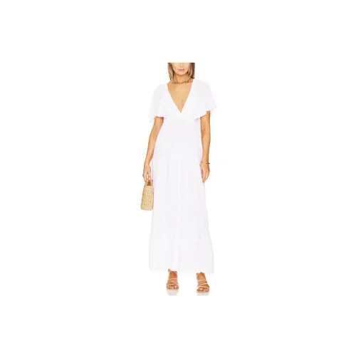 FREE PEOPLE Short-Sleeved Dresses Women's White