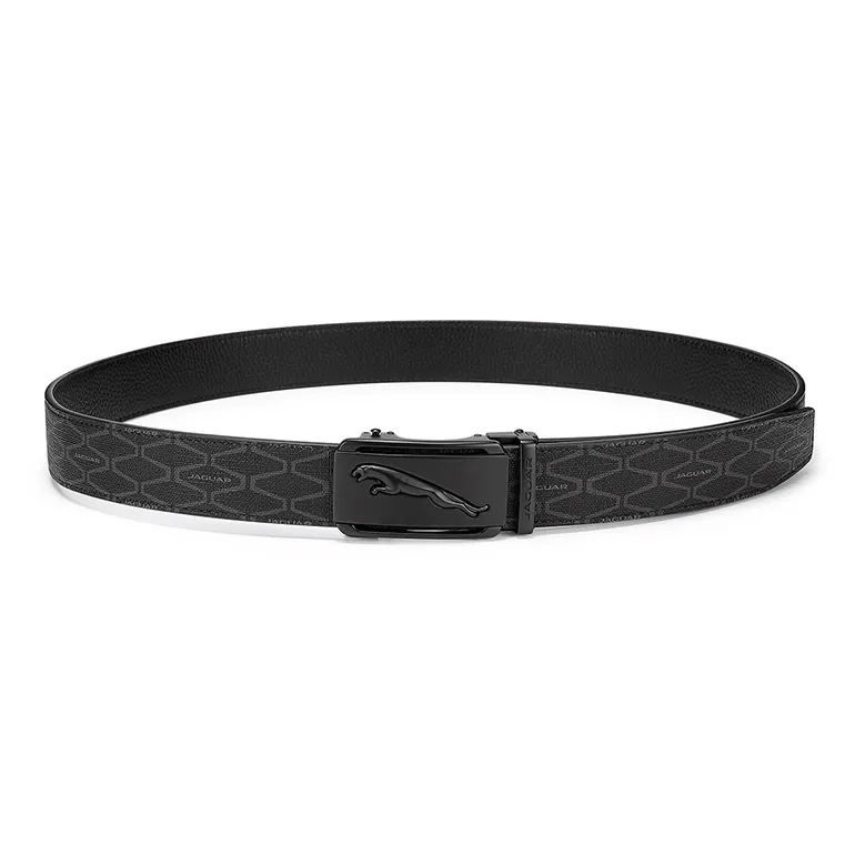 JAGUAR Cow Leather Leather Belts Men's Width: 3.5cm-2