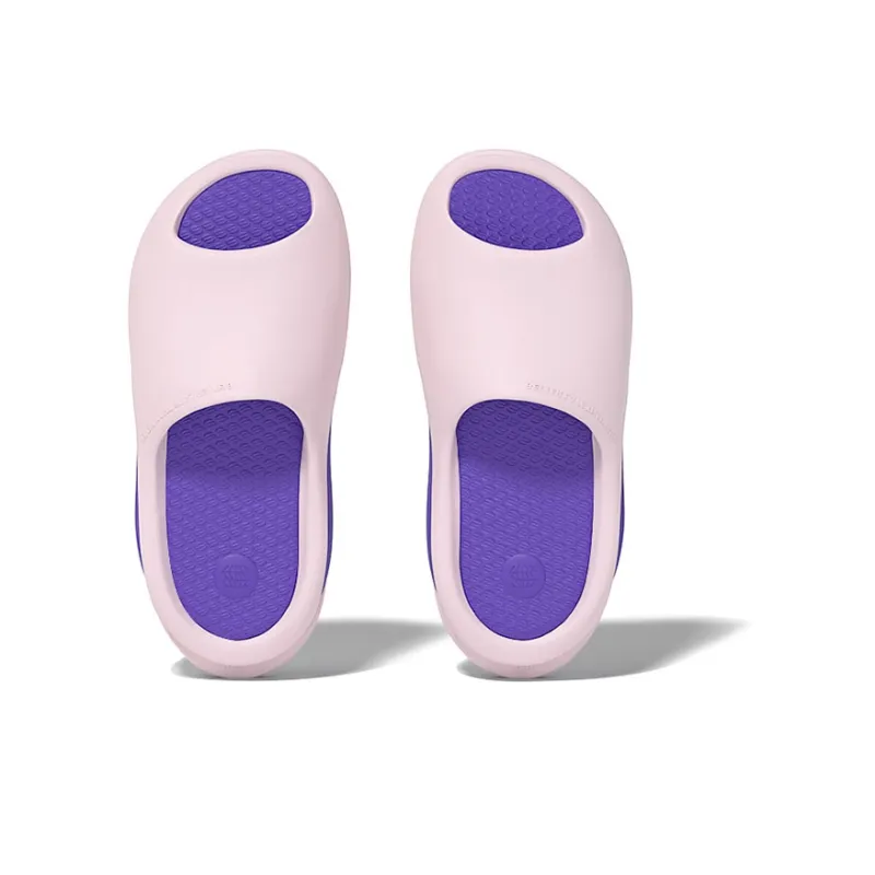 CHIKOKU Slide Slippers Unisex Black Upper Purple Sole/White Outer Black Base/Green Base With Blue Pattern/Pink Base With Purple Pattern/Titanium Black-14