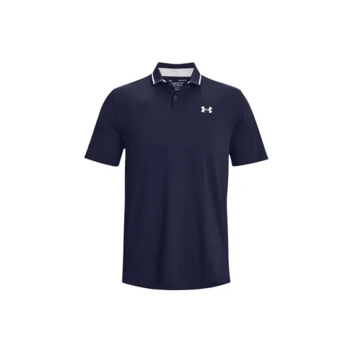 Under Armour Polo Shirts Men Marine Blue