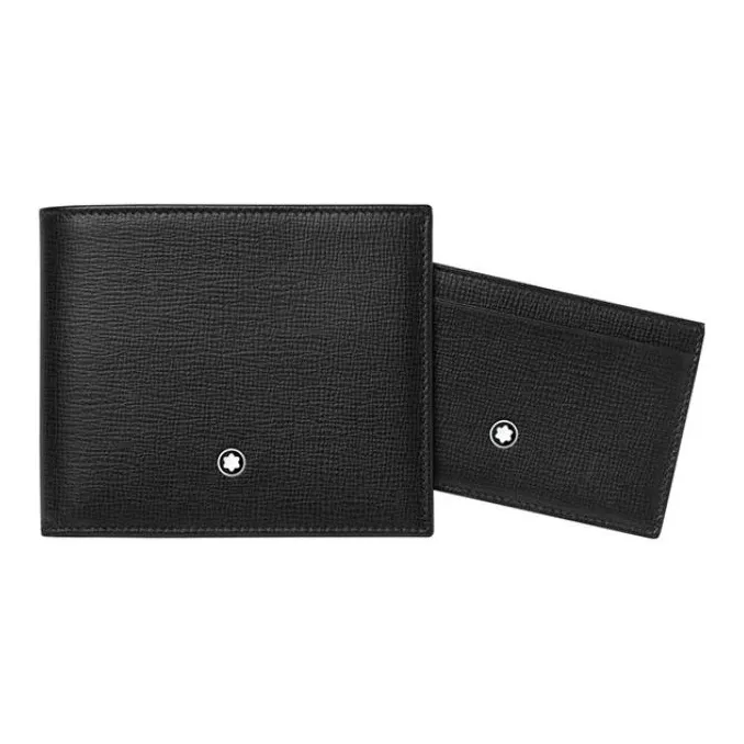 MONTBLANC Cow Leather Wallet Men's Black-1