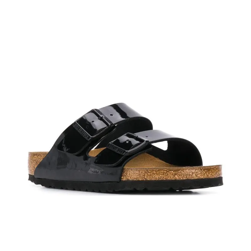 Birkenstock Arizona Birko Flor Patent Black Women's-1