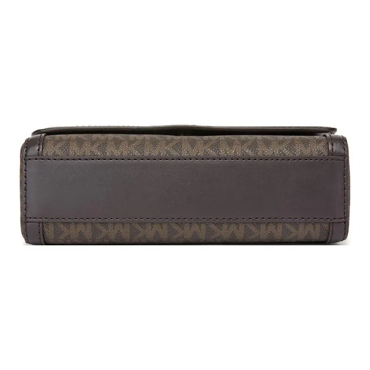 MICHAEL KORS Polyester With Polyurethane With Canvas Crossbody Handbag Shoulder Bag Women's Brown-3