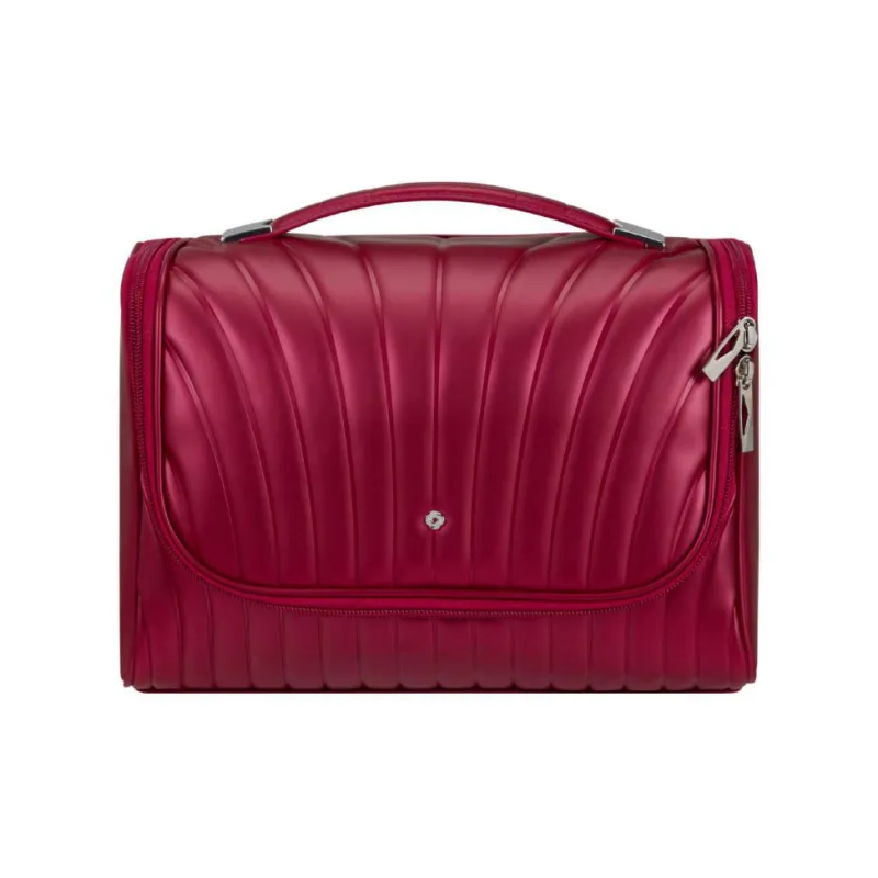 SAMSONITE C-LITE Dome Bag Handbag Travel Toiletry Bag Small Size Unisex Red-0