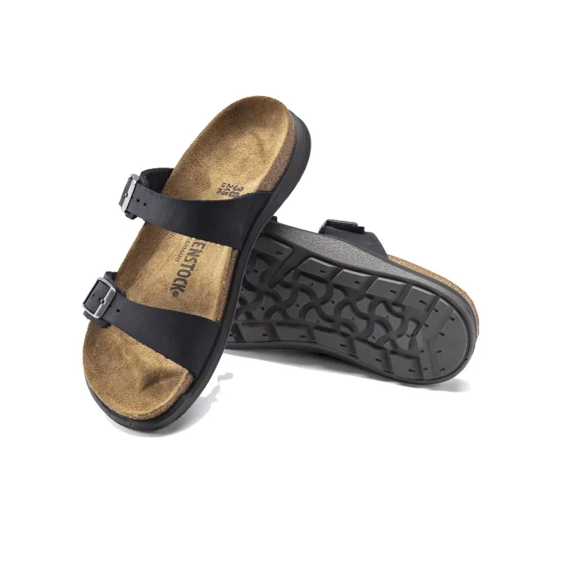 Birkenstock Sierra Waxy Leather Narrow Fit Sandals 'Black' Women's-4
