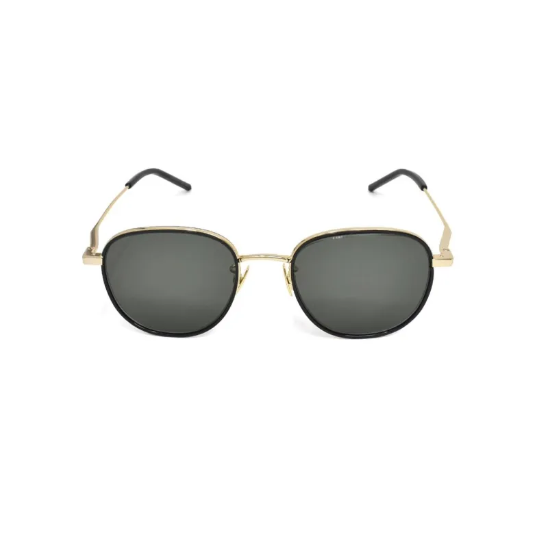 SAINT LAURENT Irregular Shape Sunglasses Women's Gold-1