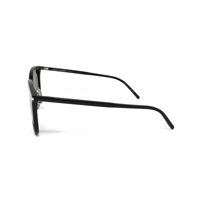 SAINT LAURENT Injection Molded Irregular Shape Sunglasses Men's Black-2