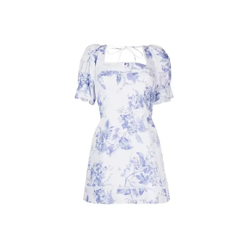 Reformation Short-Sleeved Dresses Women's Blue