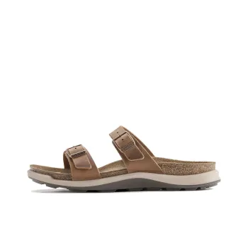 Birkenstock Sierra Waxy Leather Narrow Fit Sandals 'Ginger Brown' Women's