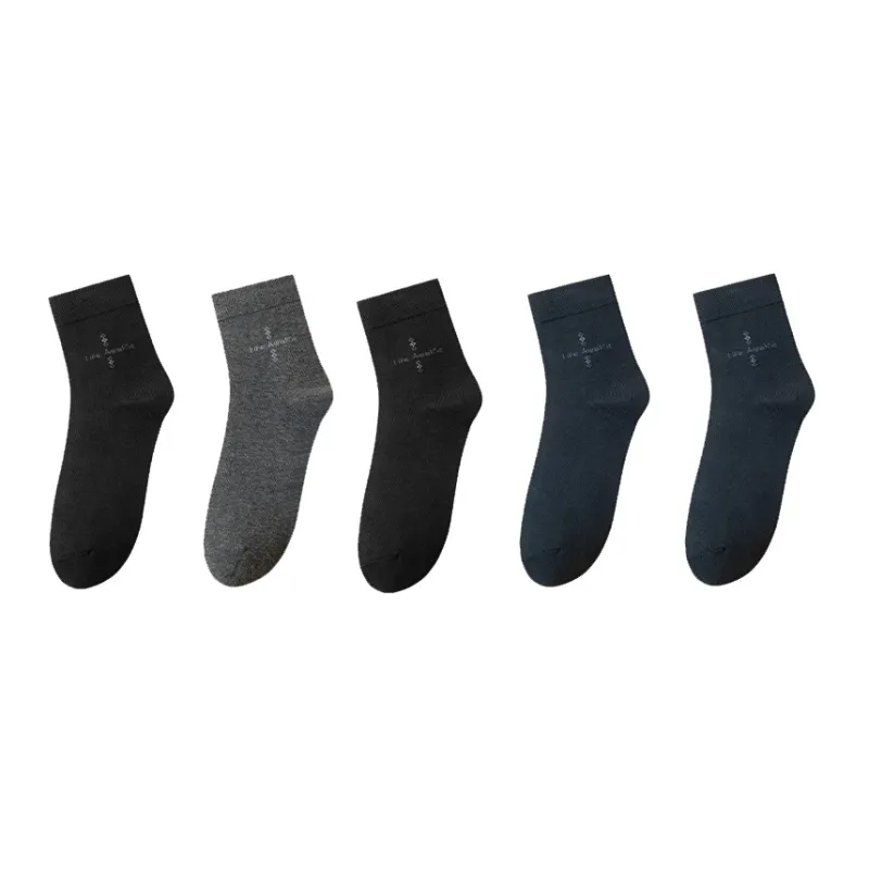 HLA Men Mid Calf Socks-12