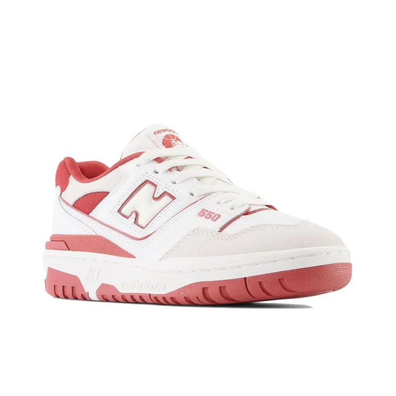 New Balance 550 White Brick Red-2