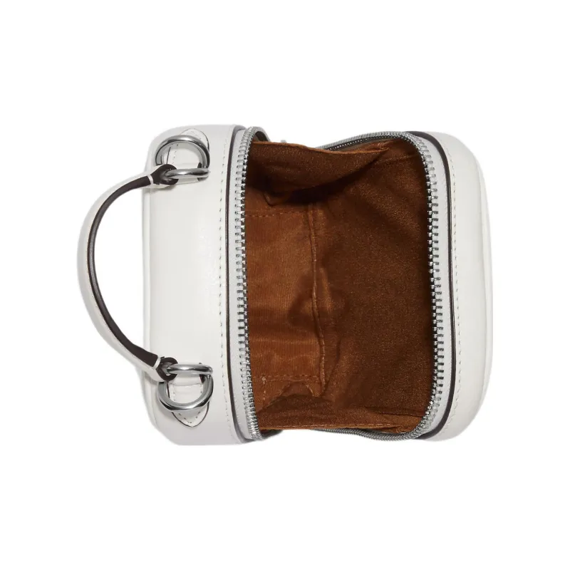 COACH Eva Coated Canvas With Smooth Leather Cell Phone Pouch Shoulder Bag Crossbody Bag Mini Women's White-2