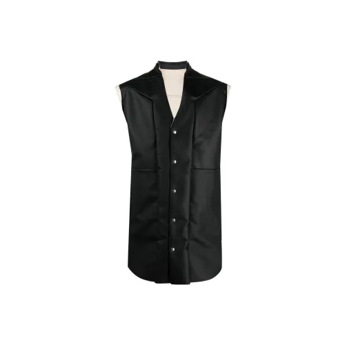 RICK OWENS Vests Men Black