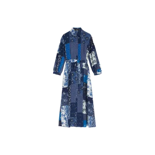 WEEKEND MaxMara Long-Sleeved Dresses Women's Blue