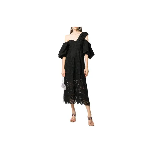 Self-portrait Short-Sleeved Dresses Women's Black